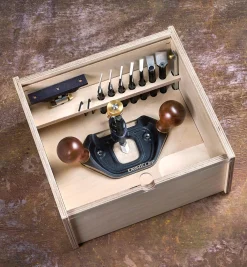 Best Veritas Large Router Plane, Box & Imperial Blades Set Routing
