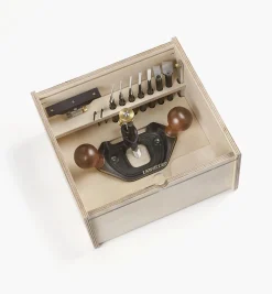 Best Veritas Large Router Plane, Box & Metric Blades Set Routing