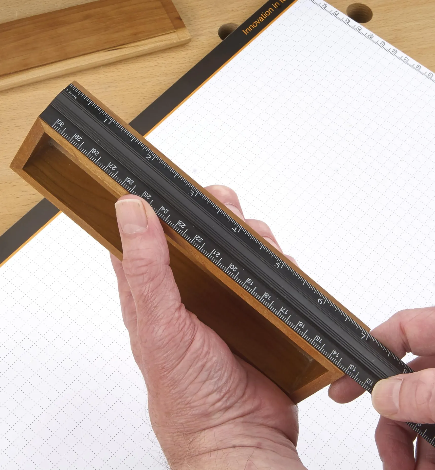 Clearance Veritas 12"/300mm Aluminum Bench Rule Marking & Measuring