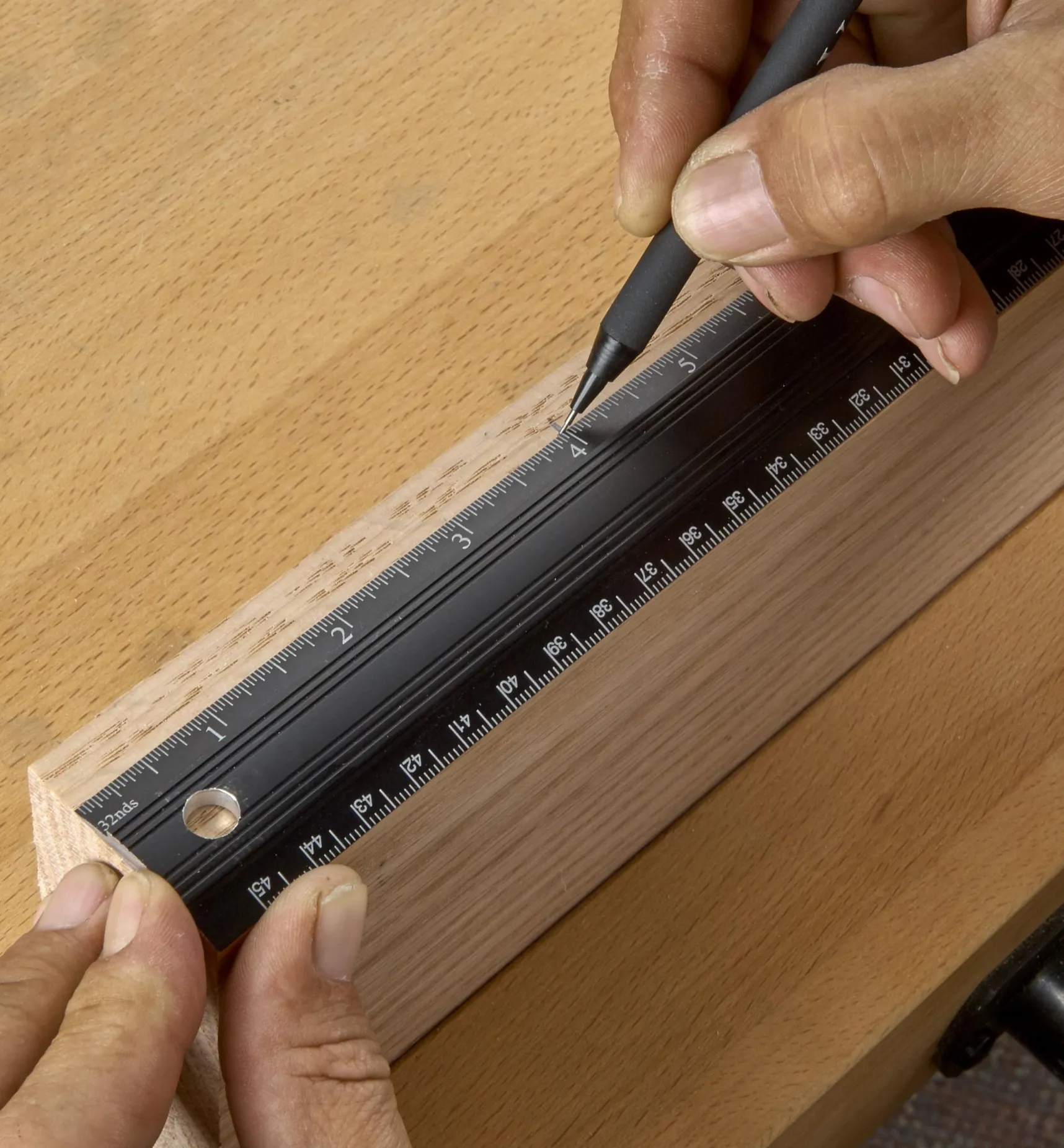 New Veritas 18"/450mm Aluminum Bench Rule Marking & Measuring