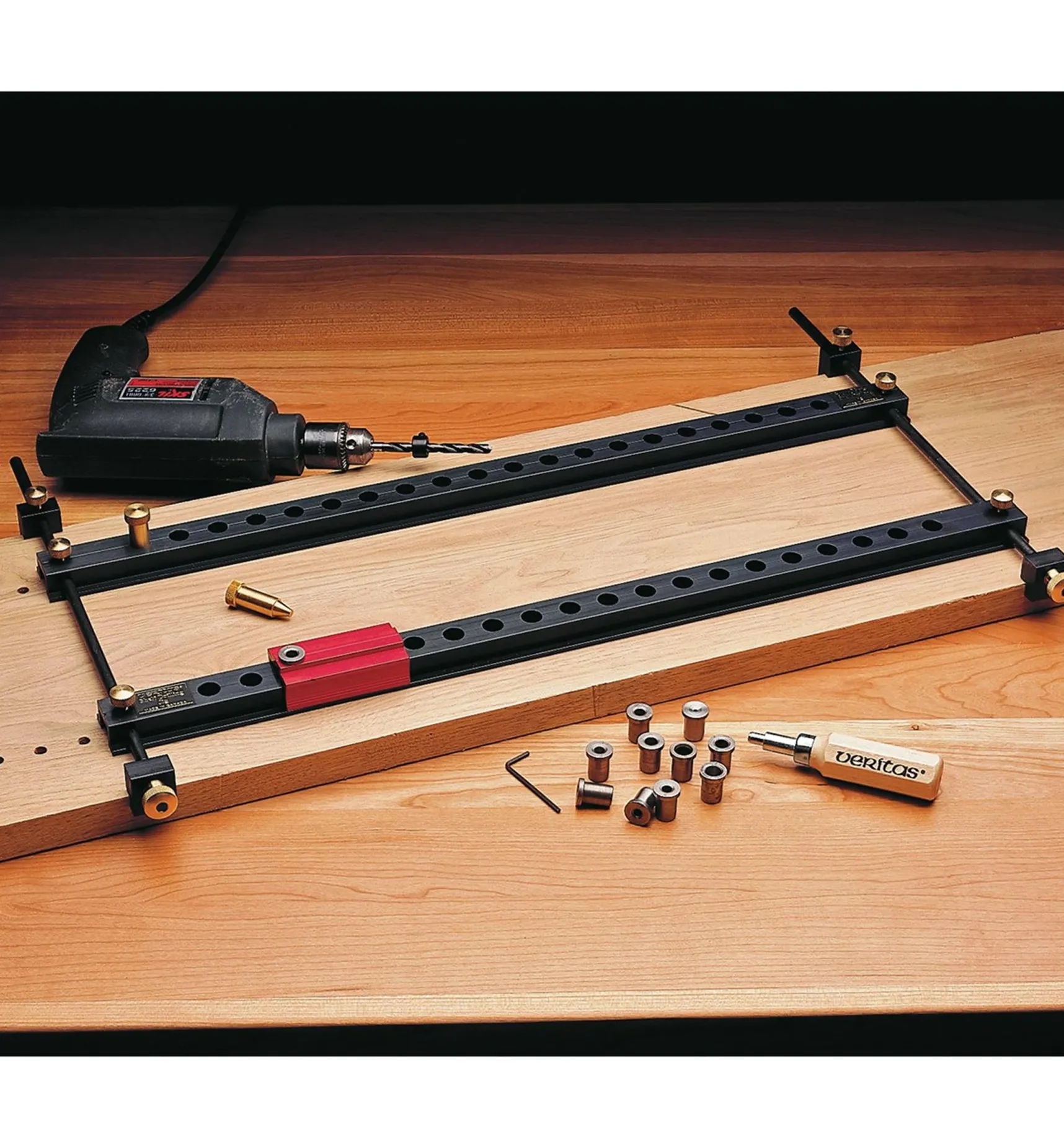 New Veritas Shelf-Drilling Jig Jigs, Guides & Fixtures