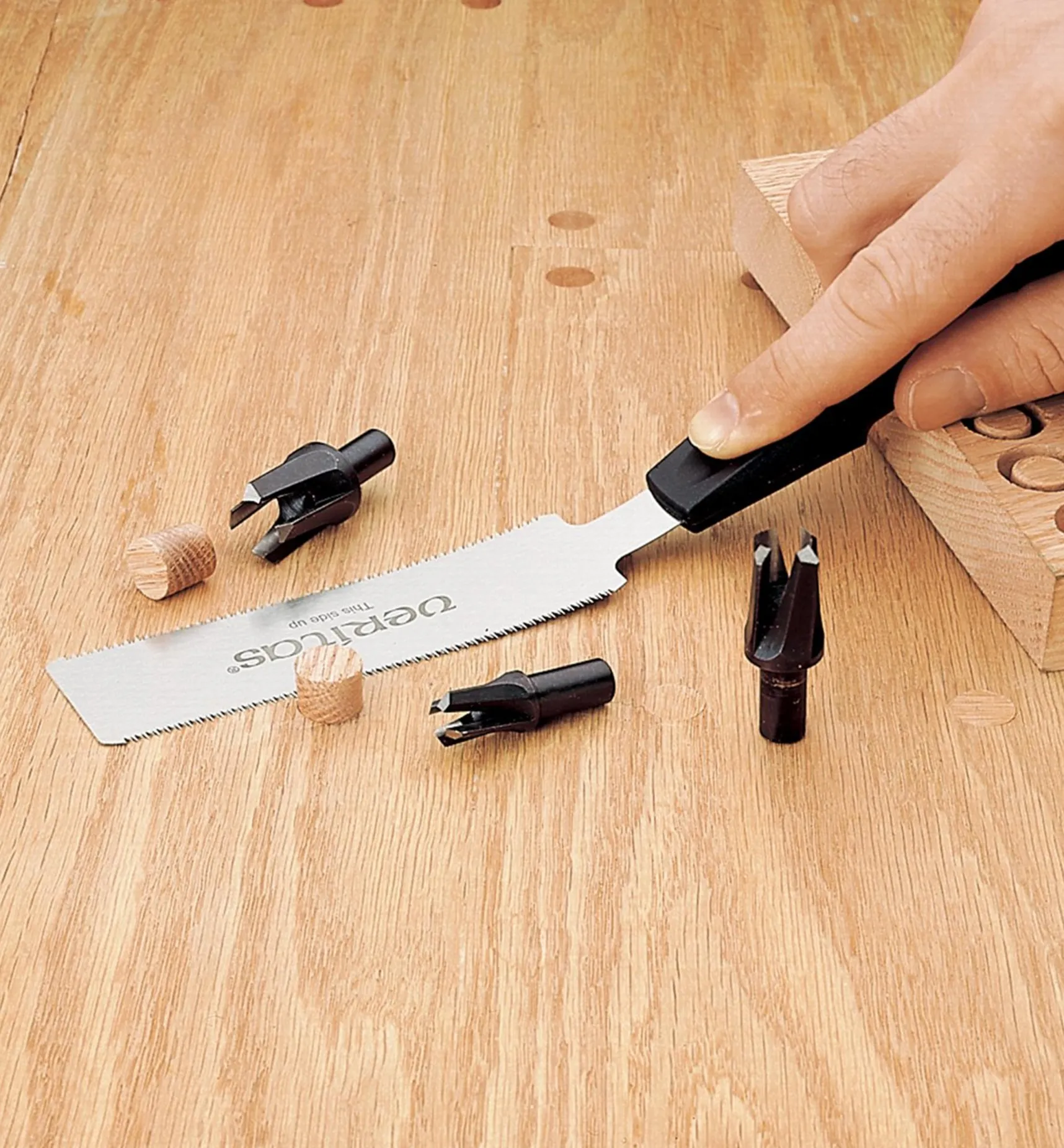 Clearance Veritas Snug-Plug Cutters & Double-Edge Flush-Cutting Saw Set Drilling