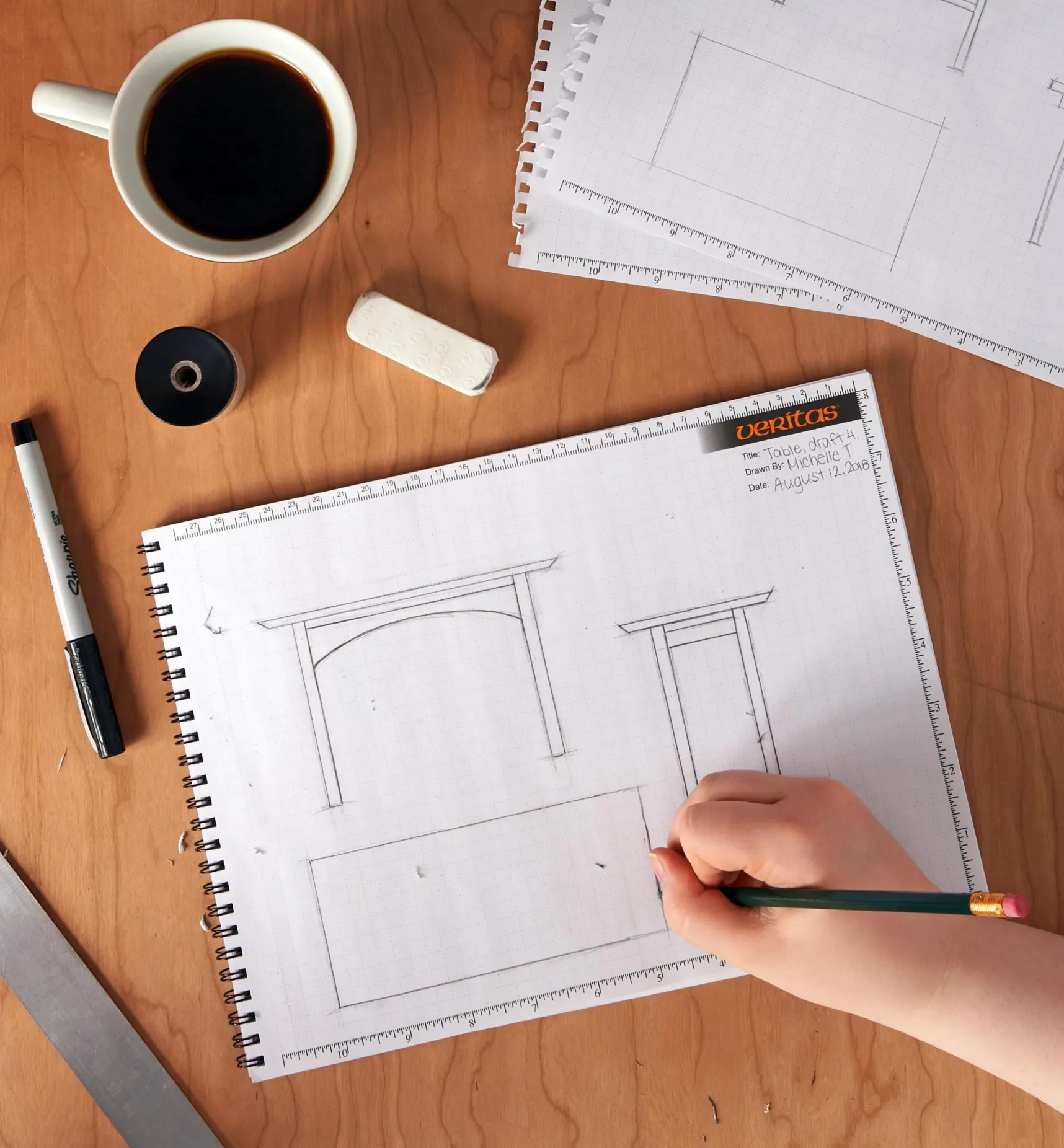 Sale Veritas Spiral-Bound Workshop Design Pad Supplies