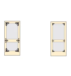 Victorian Screen Door Large Corner Braces Architectural Hardware