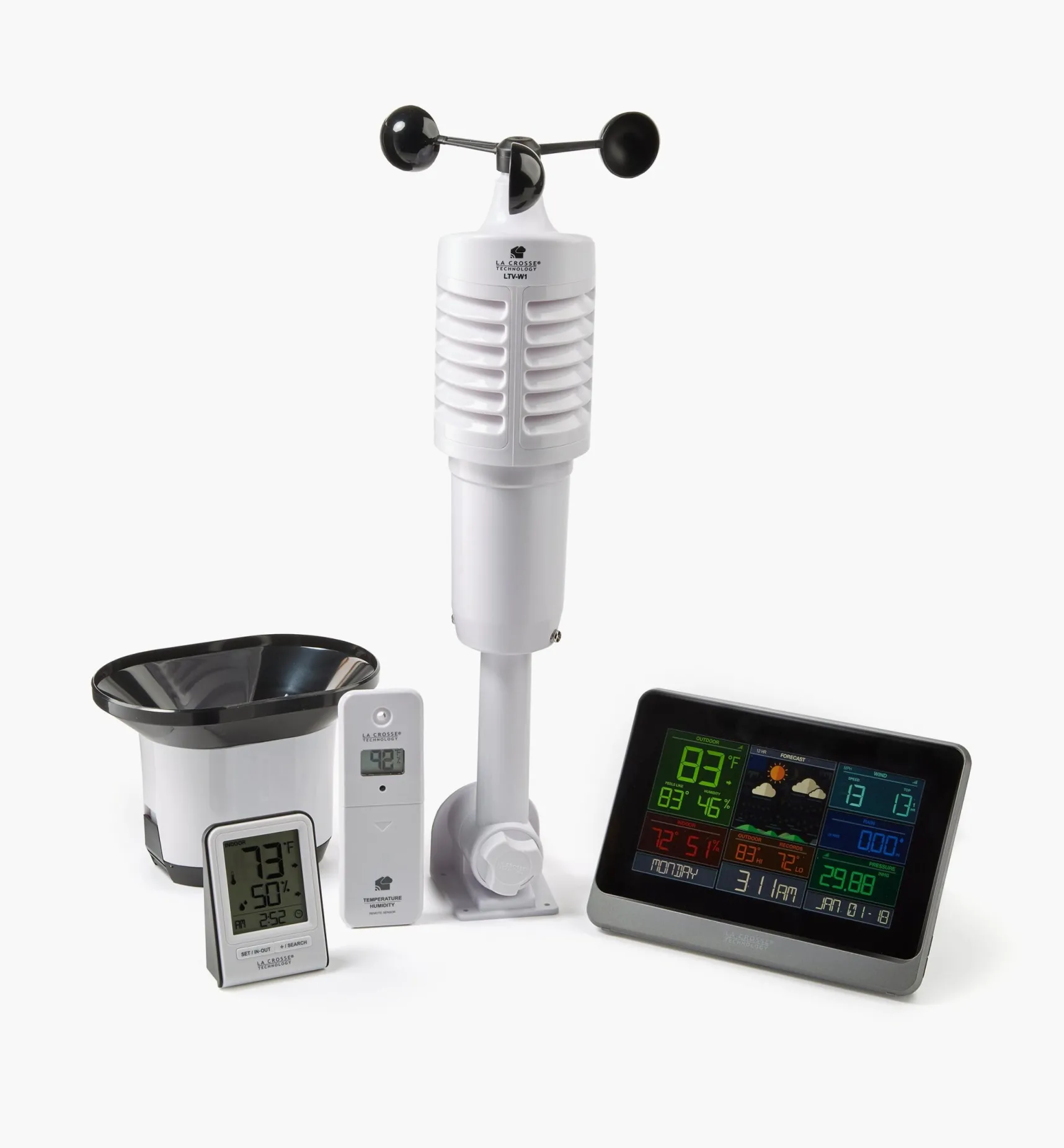 Outlet Wi-Fi Weather Station With Wind And Rain Weather Measurement