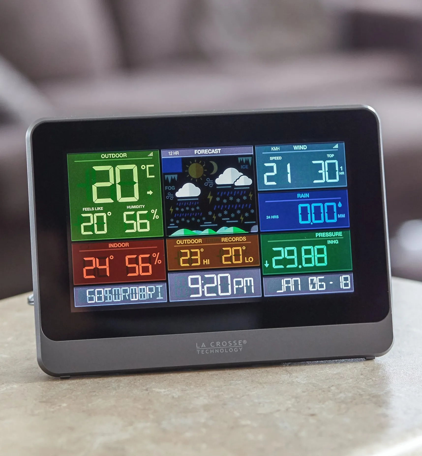 Outlet Wi-Fi Weather Station With Wind And Rain Weather Measurement
