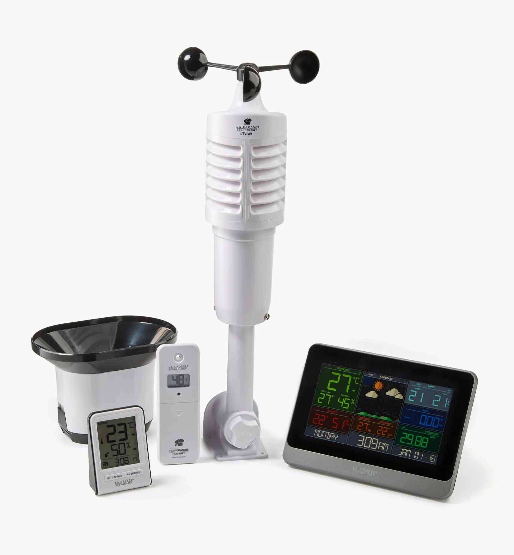 Outlet Wi-Fi Weather Station With Wind And Rain Weather Measurement
