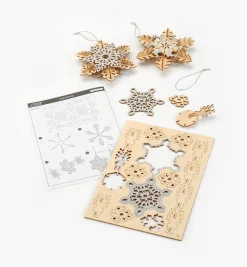 Discount Wooden Snowflake Ornaments Kit Décor